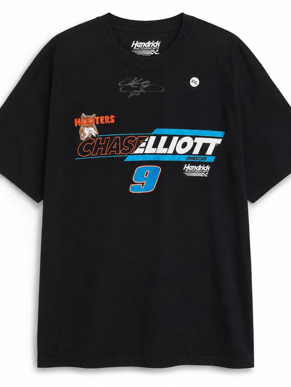 Chase Elliott Signed Hooters NASCAR #9 T-Shirt XXL New